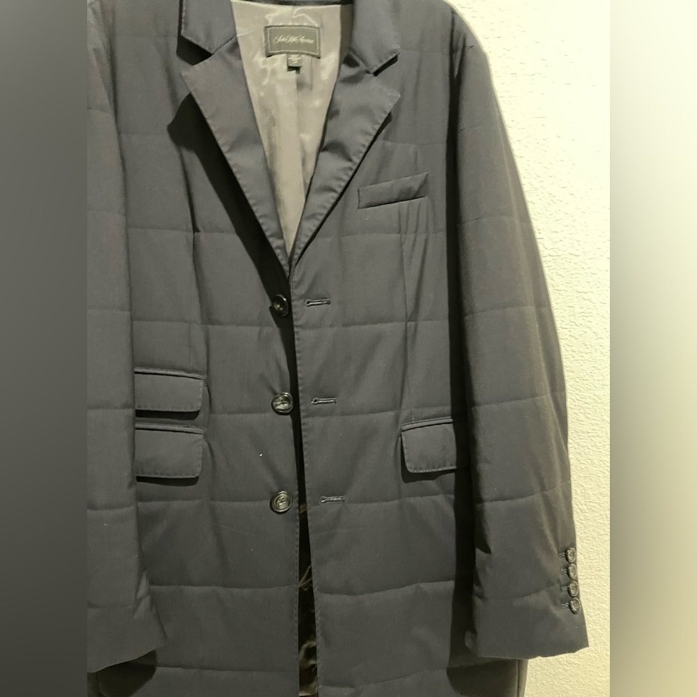 Black coat saks fifth avenue size Large